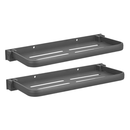 STOBAZA 2 Stück Teiliges Faltbares Metall wandregal ohne Bohren Schwebendes Badezimmer eckregal für Dusche und Waschbecken Robustes Aufbewahrungsregal für Küche und Waschküche STOBAZA 2 Stück Teiliges Faltbares Metall wandregal ohne Bohren Schwebendes Badezimmer eckregal für Dusche und Waschbecken Robustes Aufbewahrungsregal für Küche und Waschküche von STOBAZA