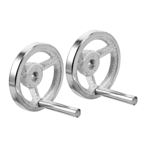 STOBAZA 2 Stück Teiliges Handkurbel handrad aus Verchromtem Gusseisen Robustes Ersatz handrad mit Drehbarem Griff Kompatibel für Werkzeugmaschinen und Industriemaschinen Einfache Montage STOBAZA 2 Stück Teiliges Handkurbel handrad aus Verchromtem Gusseisen Robustes Ersatz handrad mit Drehbarem Griff Kompatibel für Werkzeugmaschinen und Industriemaschinen Einfache Montage von STOBAZA