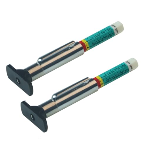 STOBAZA 2 Stück Teiliges Reifenprofiltiefenmesser mit Farbcodiertem Abs und Edelstahl Kompakt Präzise Messung der Reifenprofiltiefe für Pkw Praktisches Auto Werkzeug zur Schnellen STOBAZA 2 Stück Teiliges Reifenprofiltiefenmesser mit Farbcodiertem Abs und Edelstahl Kompakt Präzise Messung der Reifenprofiltiefe für Pkw Praktisches Auto Werkzeug zur Schnellen von STOBAZA
