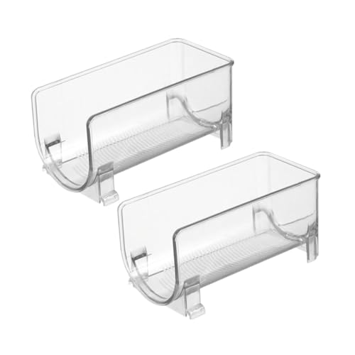 STOBAZA 2 Stück Teiliges Stapelbares Weinglas Organizer Transparentem Schubladenartiges Weinlagerregal Platzsparend und Vielseitig für Küche Kühlschrank Weinlagerbehälter Geeignet von STOBAZA