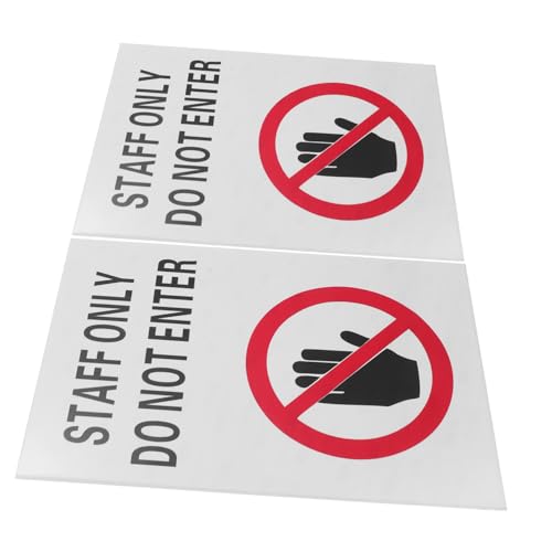 STOBAZA 2 Stück Teiliges Warnschild Do Not Enter Wetterfestes Selbstklebendes Sicherheitszeichen für Private Bereiche Zutrittskontrolle Hohe Sichtbarkeit Eindringlingsschutz Zugelassenes STOBAZA 2 Stück Teiliges Warnschild Do Not Enter Wetterfestes Selbstklebendes Sicherheitszeichen für Private Bereiche Zutrittskontrolle Hohe Sichtbarkeit Eindringlingsschutz Zugelassenes von STOBAZA