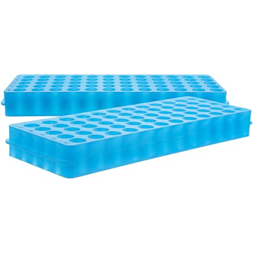 STOBAZA 2 Stück Testrohrhalter Laborzubehör Doppelseitiges Gestell für Zentrifugenröhrchen bis Stabiles Leichtes Röhrchenregal für Sichere Labororganisation und Einfache Handhabung von STOBAZA