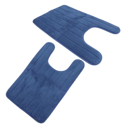 STOBAZA 2 Stück U Förmige Badvorleger mit Memory Schaum rutschfeste Ultraabsorbierende Fleece Konturmatte Waschbare Toilettenmatte Antibakterielle Badematte für Bad Dusche Wc STOBAZA 2 Stück U Förmige Badvorleger mit Memory Schaum rutschfeste Ultraabsorbierende Fleece Konturmatte Waschbare Toilettenmatte Antibakterielle Badematte für Bad Dusche Wc von STOBAZA