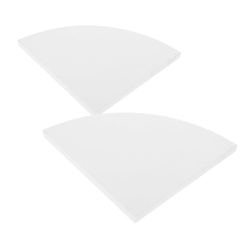 STOBAZA 2 Stück Wand Eckregal Schwebendes Dreieckregal Fanform Multifunktionales Wandregal Ohne Bohren Modernes Dekoratives Regal Für Wohnzimmer Büro Kleine Räume von STOBAZA
