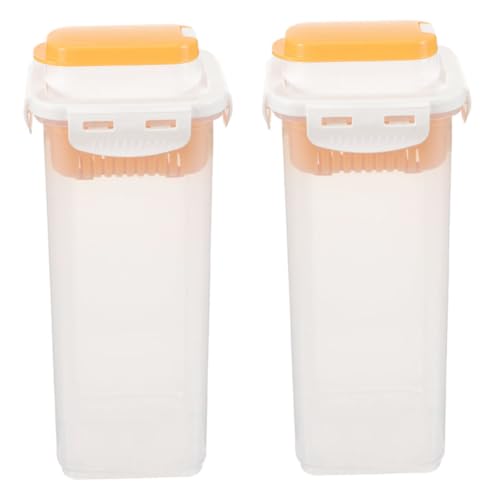 STOBAZA 2 Stück Waschpulver Aufbewahrungsbox mit Deckel Transparenter Luftdichter Behälter für und Flüssigwaschmittel Multifunktionaler Organizer für Waschmittel und Reinigungsmittel von STOBAZA