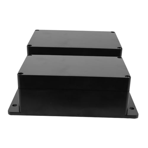 STOBAZA 2 Stück Wasserdichte Anschlussdose mit Befestigungsösen Robustes Kunststoff gehäuse für Outdoor elektronikprojekte Wetterfeste Verteilerdose zur Kabel Leitungsabsicherung im von STOBAZA