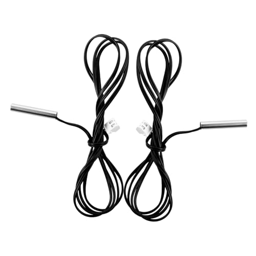 STOBAZA 2 Stück Wasserdichter Ntc Temperatursensor Kabel Thermistor Cylinder Probe für Kaltlager Überwachung Umwelt und Prozessmessung von STOBAZA