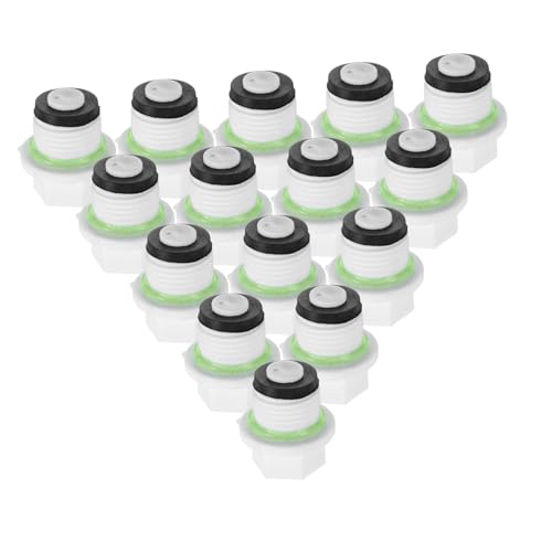 STOBAZA 20 Stück Teiliges Gewindekappe Weiß Kunststoff Rohrverschluss Vielseitiger Schlauchstopper Kompatibel für Garten und Wasserschläuche Installieren und Langlebig von STOBAZA