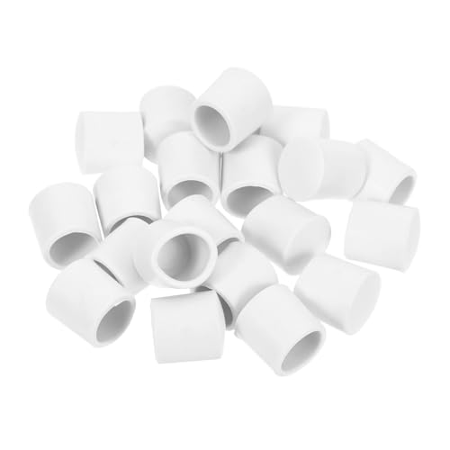 STOBAZA 20 Stück Teiliges Kunststoff Türstopper Ersatzkappen Passend Einfache Montage Langlebige Kunststoff Endkappen für Feder Türstopper Schutz für Wände und Türen von STOBAZA