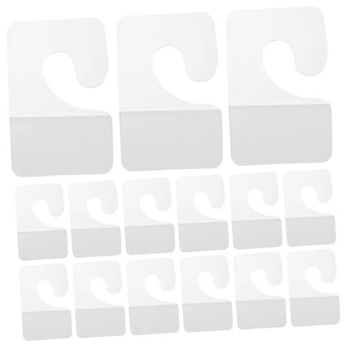 STOBAZA 200 Stück Selbstklebende Transparente PVC Aufhängetabs Haken für Einzelhandelsdisplays Praktische Klare Klebehaken Langlebige Anzeigehalter für Pegboards und Verkaufsstände von STOBAZA
