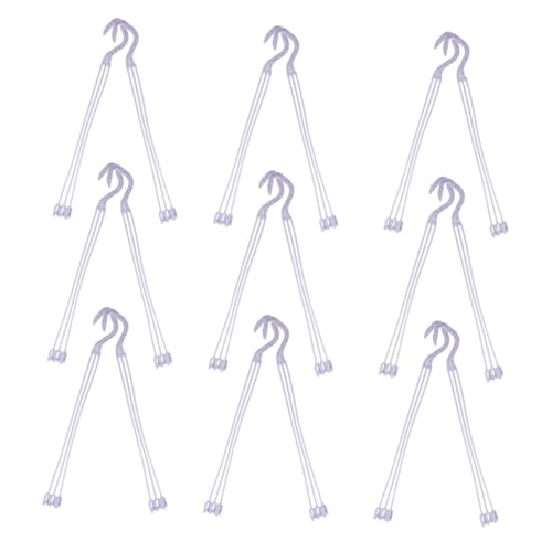 STOBAZA 24 Stück Teiliges Kunststoff Blumentopf Hängeset Robuste Pflanzentopf Haken für Hängende Körbe Vielseitige Gartenaufhänger für Mehrere Pflanzen Wetterbeständig und Langlebig für von STOBAZA