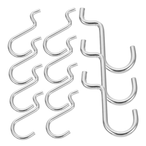 STOBAZA 24 Stück Teiliges Metall Hakenset für Lochwand Robuste Eisenhaken zur Aufbewahrung von Werkzeugen Haken für und Garage für Organisation und Display von STOBAZA