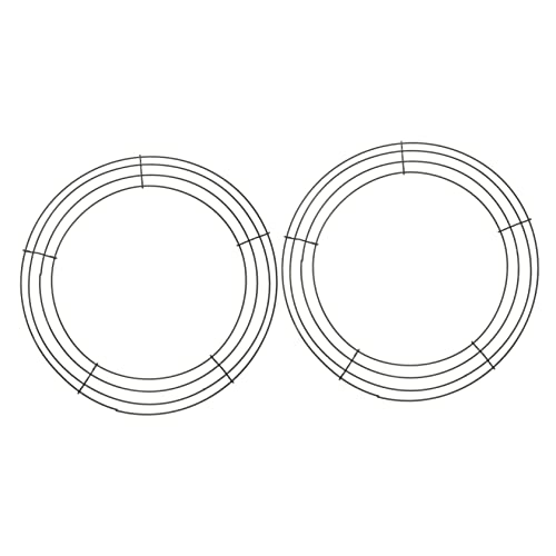 STOBAZA Einfach Zu Montierender Kranzrahmen Drahtkranzrahmen Für Die Inneneinrichtung 2 Stück STOBAZA Einfach Zu Montierender Kranzrahmen Drahtkranzrahmen Für Die Inneneinrichtung 2 Stück von STOBAZA