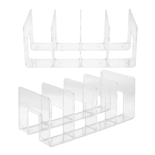 STOBAZA 2stücke Aktenständer Material Dokumentenregal Für Schreibtisch Bücherorganisator Zum Aufbewahren Von Notizbüchern Und Papieren Transparentes Design Für Einfaches Sortieren STOBAZA 2stücke Aktenständer Material Dokumentenregal Für Schreibtisch Bücherorganisator Zum Aufbewahren Von Notizbüchern Und Papieren Transparentes Design Für Einfaches Sortieren von STOBAZA
