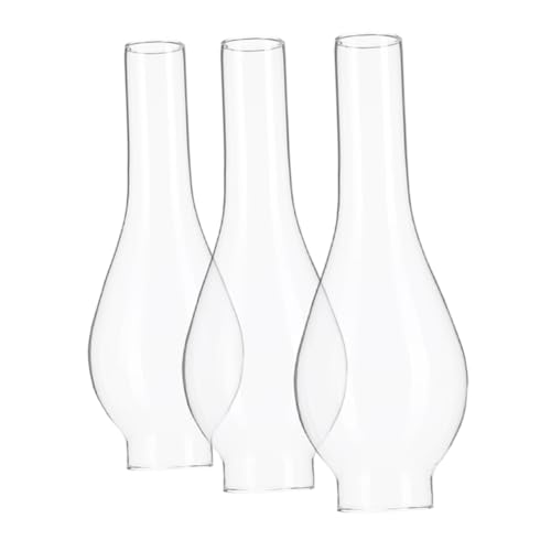 STOBAZA 3 STÜCKE Teiliges Glas kerosinlampenschirm Transparenter Ersatz laternen glaskolben mit Optimiertem Luftzirkulations design für Längere Brenndauer Vintage Retro dekoration für STOBAZA 3 STÜCKE Teiliges Glas kerosinlampenschirm Transparenter Ersatz laternen glaskolben mit Optimiertem Luftzirkulations design für Längere Brenndauer Vintage Retro dekoration für von STOBAZA