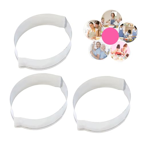 STOBAZA 3 Stück Edelstahl Ausstechformen Teilig Zitrone Form Rost DIY Backformen Fondant Kekse Schokolade Cupcake Dessert Ausstecher für Kuchen und Obst von STOBAZA