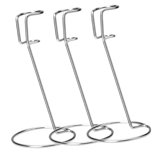 STOBAZA 3 Stück Edelstahl Eiermixer Ständer mit Rutschfestem Sockel Praktischer Halter für Küchenarbeitsplatten Spülmaschinenfest für Milchaufschäumer Handmixer und Eierquirle von STOBAZA