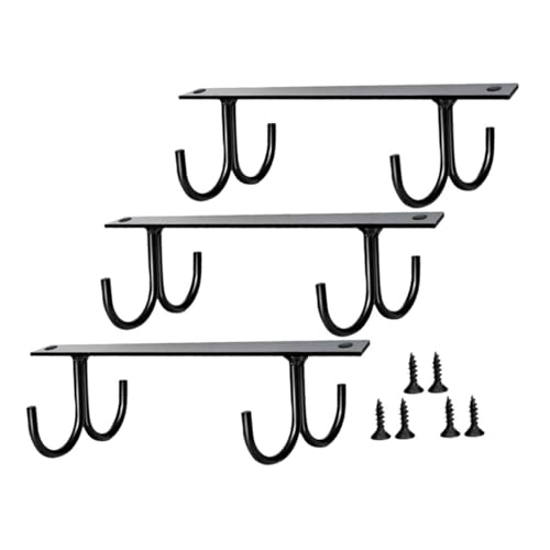 STOBAZA 3 Stück Metall Tassenhalter Unter Schrank Haken für Kaffeetassen Küchen Organizer Schwarz Platzsparend Robust Einfache Montage für Bar und Küchenschrank STOBAZA 3 Stück Metall Tassenhalter Unter Schrank Haken für Kaffeetassen Küchen Organizer Schwarz Platzsparend Robust Einfache Montage für Bar und Küchenschrank von STOBAZA