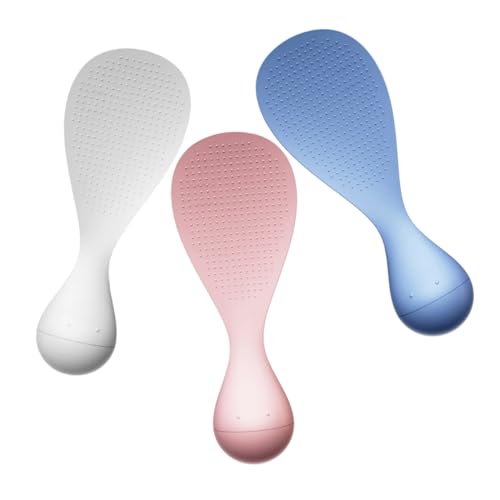 STOBAZA 3 Stück Reislöffel mit Antihaftbeschichtung Selbststehend Hitzebeständig Praktischer Reisspatel für Küche Erleichtert das Servieren von Reis Küchenutensil in Weiß Blau und Rosa STOBAZA 3 Stück Reislöffel mit Antihaftbeschichtung Selbststehend Hitzebeständig Praktischer Reisspatel für Küche Erleichtert das Servieren von Reis Küchenutensil in Weiß Blau und Rosa von STOBAZA