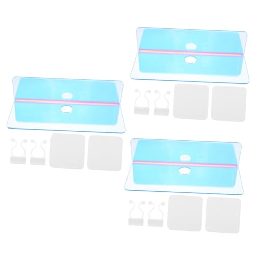 STOBAZA 3 Stück Schwebendes Wandregal aus Iridescent Design Dekoratives Aufbewahrungsregal ohne Bohren für Badezimmer STOBAZA 3 Stück Schwebendes Wandregal aus Iridescent Design Dekoratives Aufbewahrungsregal ohne Bohren für Badezimmer von STOBAZA