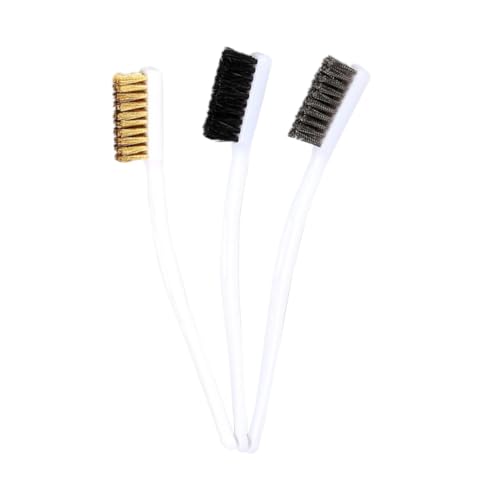 STOBAZA 3 Stück Teiliges Set mit Messing Edelstahl und Schweineborsten Kunststoffgriff zum Reinigen von Schweißschlacke Rost Staub und Feinen Metallteilen in Engen Bereichen STOBAZA 3 Stück Teiliges Set mit Messing Edelstahl und Schweineborsten Kunststoffgriff zum Reinigen von Schweißschlacke Rost Staub und Feinen Metallteilen in Engen Bereichen von STOBAZA