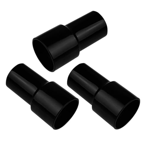 STOBAZA 3 Stück Teiliges Staubsauger Adapter Innendurchmesser Saugschlauch Anschlussstück Schwarz Hochwertiger Kunststoff Ersatzteil Zubehör für Feucht Trockensauger von STOBAZA