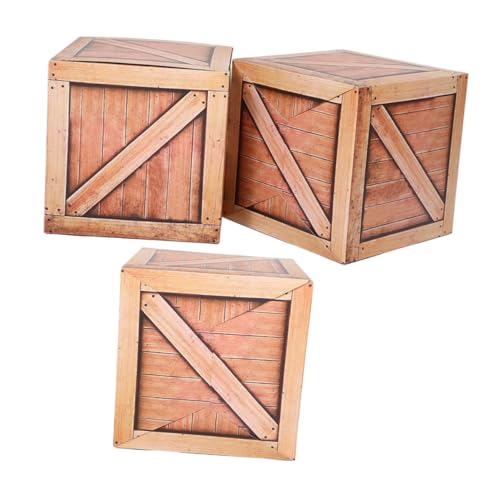 STOBAZA 3 Stück Teiliges Western Party Dekor Holz Kisten Rustikal Vielseitig Einsetzbar als Fotorequisiten und Tischdekoration für Cowboy Motto Feier Einfache Montage Authentisches Western STOBAZA 3 Stück Teiliges Western Party Dekor Holz Kisten Rustikal Vielseitig Einsetzbar als Fotorequisiten und Tischdekoration für Cowboy Motto Feier Einfache Montage Authentisches Western von STOBAZA