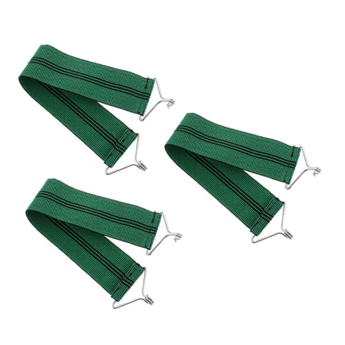 STOBAZA 3 Stück Verstärkte Elastische Stuhlbänder für Klappstühle Grün Reißfest Strapazierfähig Einfache Montage als Ersatz für Liegestühle und Relaxsessel von STOBAZA