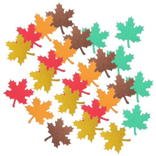 STOBAZA 30 Stück Ahornblätter-Ausschnitte Aus Glitzerndem Papier Herbstblätter Bunte Künstliche Konfetti-Blätter Herbst-Papierblätter Thanksgiving-Dekoration Für Die Pinnwand Im STOBAZA 30 Stück Ahornblätter-Ausschnitte Aus Glitzerndem Papier Herbstblätter Bunte Künstliche Konfetti-Blätter Herbst-Papierblätter Thanksgiving-Dekoration Für Die Pinnwand Im von STOBAZA