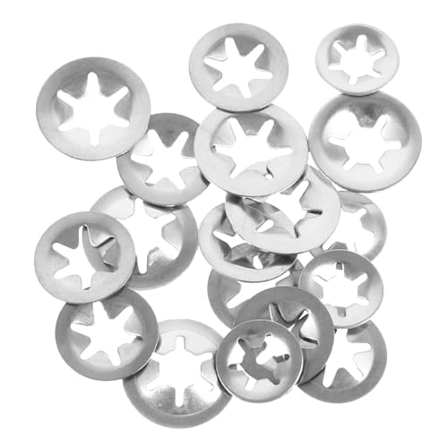 STOBAZA 30 Stück Teiliges Sortiment Edelstahl Innenzahn sicherungsringe Rings und Clips Langlebige Klemmringe für Lagerbefestigung Korrosionsbeständig Vielseitig Einsetzbar für von STOBAZA