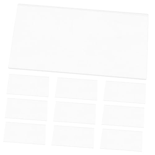 STOBAZA 30 Stück Teiliges Transparente Tischnummern mit Stabilem Standfuß Beschreibbarem Blanko Schild Vielseitig als Namensschilder Tischkarten für Hochzeiten Geburtstage Büro und Events von STOBAZA