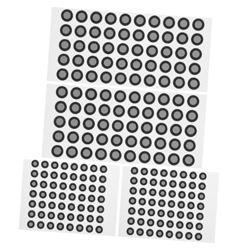 STOBAZA 4 Blätter Scanner Positionsmarker Reflektierende Punkte Aufkleber Diffuse Reflektierende Marker Kompatibel mit Revopoint Shining für Optische Messung Industrielle Medizinische von STOBAZA