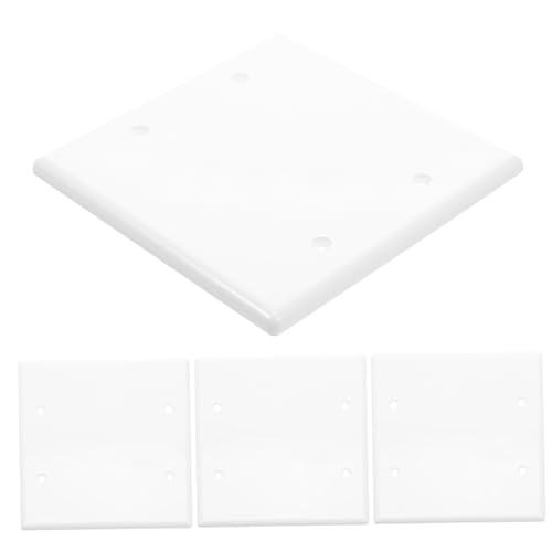 STOBAZA 4 Sätze Unzerbrechliche Weiße Steckdosen wandplattenabdeckung aus Flammhemmendem PC material Schrauben Einfache Installation Kompatibel für Wohn Büro Industrieeinsatz STOBAZA 4 Sätze Unzerbrechliche Weiße Steckdosen wandplattenabdeckung aus Flammhemmendem PC material Schrauben Einfache Installation Kompatibel für Wohn Büro Industrieeinsatz von STOBAZA