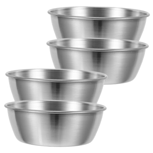 STOBAZA 4 Stück Edelstahl Dipschalen Koreanische für Reiswein Saucen und Gewürze Langlebige Formstabile Servierschalen für Individuelle Portionen STOBAZA 4 Stück Edelstahl Dipschalen Koreanische für Reiswein Saucen und Gewürze Langlebige Formstabile Servierschalen für Individuelle Portionen von STOBAZA