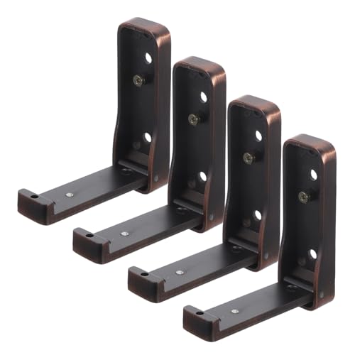 STOBAZA 4 Stück Faltbare Unsichtbare Wandhaken aus Robustem Platzsparend für Mäntel Hüte Rucksäcke Vielseitig für Flur Schlafzimmer Bad Hohe Tragkraft Ordentliche Aufbewahrung von STOBAZA