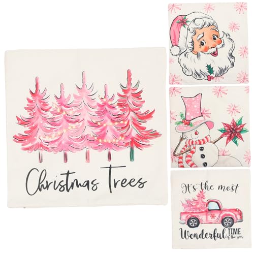 STOBAZA 4 Stück Santa Claus Pillowcase Weihnachtskissen Cover Weihnachtsabdeckungen Festliche Cover Weihnachtskissenbezug Dekoration Couchkissenbezüge Kissenbezüge als Deko Polyester STOBAZA 4 Stück Santa Claus Pillowcase Weihnachtskissen Cover Weihnachtsabdeckungen Festliche Cover Weihnachtskissenbezug Dekoration Couchkissenbezüge Kissenbezüge als Deko Polyester von STOBAZA