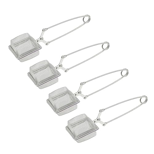 STOBAZA 4 Stück Teesieb Teilig Feinmaschiger Filter für Tee Langlebig und Hitzeschutz Geeignet für Teetassen und Teekannen zum Filtern von Tee und Kräutern STOBAZA 4 Stück Teesieb Teilig Feinmaschiger Filter für Tee Langlebig und Hitzeschutz Geeignet für Teetassen und Teekannen zum Filtern von Tee und Kräutern von STOBAZA