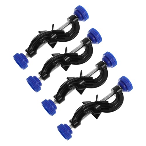 STOBAZA 4 Stück Teiliges Aluminium Labor Kreuzklemmen Groß Spritzbeschichtet Leichtgewichtige Multifunktionale Klammern Für Laborklammerständer Sicherer Halt Für Verschiedene Laborgeräte von STOBAZA