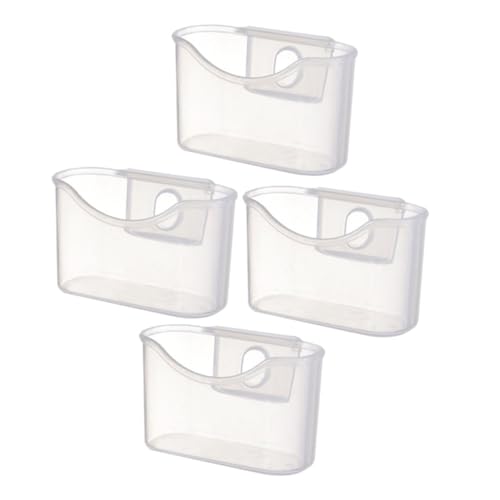 STOBAZA 4 Stück Teiliges Kühlschrank organizer aus Robustem PP Kunststoff Transparente Mini aufbewahrungsboxen zum Hängen für Gewürz Lebensmittelaufbewahrung Platzsparend und Vielseitig von STOBAZA