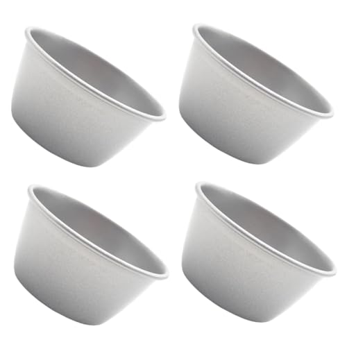 STOBAZA 4 Stück Teiliges Multi function Backform aus Hochkohlenstoffstahl Tragbare Pudding Muffinförmchen mit Antihaftbeschichtung Kratzfest für Kleine Kuchen Torten und Desserts von STOBAZA