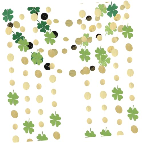 STOBAZA 4 Stück Teiliges Party Kleeblatt Glitzer Dekoration Lang Wiederverwendbar für St Patrick Day Festliche Hängende Deko Attraktive Grün Accessoires STOBAZA 4 Stück Teiliges Party Kleeblatt Glitzer Dekoration Lang Wiederverwendbar für St Patrick Day Festliche Hängende Deko Attraktive Grün Accessoires von STOBAZA