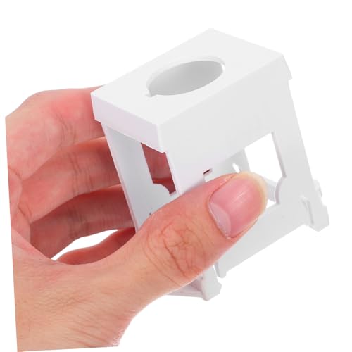 STOBAZA 4 Stück Teiliges Schienen Montagehalter für Potentiometer Tasten Robuster Kunststoff Stabile Befestigung Einfache Installation für Not Stoppschalter im Industrie und Bürobereich von STOBAZA
