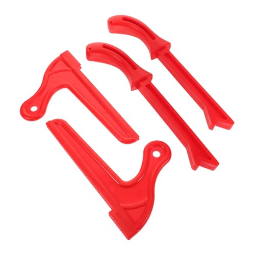 STOBAZA 4 Stück Teiliges Sicherheits Push Stick Set Holzgriff Tischsäge Pushblock Hand Schutz Ergonomisch für Schreiner DIY Holzarbeiten Vielseitig Langlebig von STOBAZA