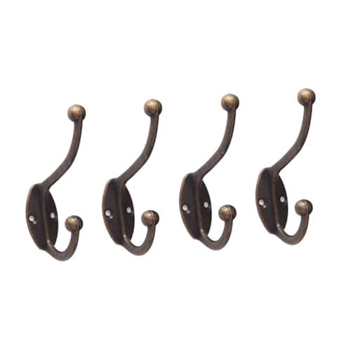 STOBAZA 4 Stück Vintage Metall Wandhaken Rustikaler Stil Praktische Wandmontage Robust für Mäntel Hüte Handtücher und Taschen Vielseitig für Zuhause STOBAZA 4 Stück Vintage Metall Wandhaken Rustikaler Stil Praktische Wandmontage Robust für Mäntel Hüte Handtücher und Taschen Vielseitig für Zuhause von STOBAZA
