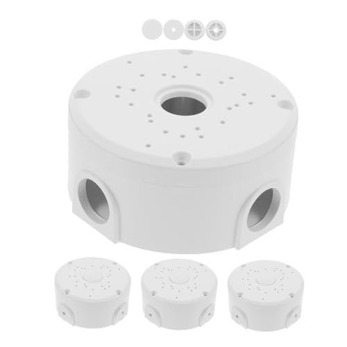STOBAZA 4 Stück Wasserdichte Kunststoff Outdoor Anschlussdose mit Große Kapazität und Belüftung für Kabel Wetterfeste Schutzbox für Überwachungskameras Teiliges von STOBAZA