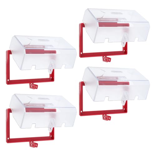 STOBAZA 4 Stück Wasserdichte Steckdosenabdeckung Modell Steckdosenschutz für Wandmontage Stoßfestes und Langlebiges Schutzgehäuse Kindersicherer Schalter-steckdosen-schutz für Badezimmer von STOBAZA