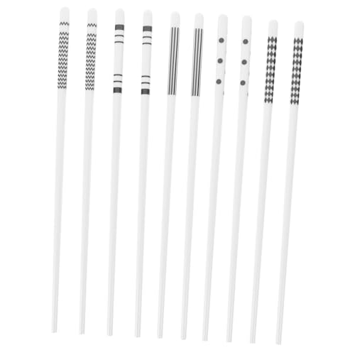 STOBAZA 5 Paare Wiederverwendbare Keramik Essstäbchen Dekorative Porzellan Stäbchen Leichtes Langlebiges Design für Zuhause und Restaurant Geeignet für Sushi Ramen Koreanisches Bbq und STOBAZA 5 Paare Wiederverwendbare Keramik Essstäbchen Dekorative Porzellan Stäbchen Leichtes Langlebiges Design für Zuhause und Restaurant Geeignet für Sushi Ramen Koreanisches Bbq und von STOBAZA
