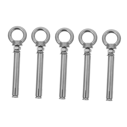 STOBAZA 5 Stück Teiliges Edelstahl Expansions Ringschrauben Rostbeständig und Befestigungselemente für Innen und Außenbereich Geeignet für Hebevorrichtungen und Kabelaufhängung STOBAZA 5 Stück Teiliges Edelstahl Expansions Ringschrauben Rostbeständig und Befestigungselemente für Innen und Außenbereich Geeignet für Hebevorrichtungen und Kabelaufhängung von STOBAZA