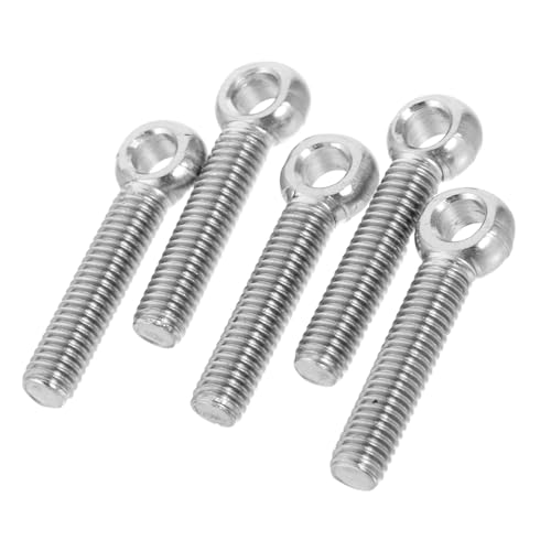 STOBAZA 5 Stück Teiliges Edelstahl Ringschrauben Verstellbare Augenschrauben mit Gewinde Rostfrei Schwere Ausführung für Befestigung und Hängen im Außenbereich Vielseitig für Heimwerker STOBAZA 5 Stück Teiliges Edelstahl Ringschrauben Verstellbare Augenschrauben mit Gewinde Rostfrei Schwere Ausführung für Befestigung und Hängen im Außenbereich Vielseitig für Heimwerker von STOBAZA