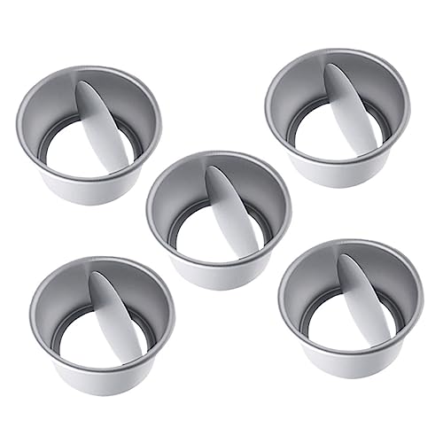 STOBAZA 5 Stück Teiliges Kuchenbackform Set Runde Aluminiumlegierung Backformen mit Abnehmbarem Boden für Käsekuchen Pudding Mousse und Dessertbacken Leicht und Hitzeleitend STOBAZA 5 Stück Teiliges Kuchenbackform Set Runde Aluminiumlegierung Backformen mit Abnehmbarem Boden für Käsekuchen Pudding Mousse und Dessertbacken Leicht und Hitzeleitend von STOBAZA